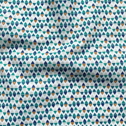 Printed Cotton ARLYMINI White / Blue Multicolored